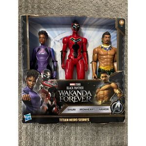 ❤️Marvel Black Panther Wakanda Forever Action Figure Pack: Shuri, Ironheart,Namo
